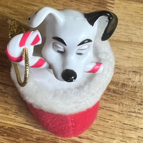 🐾Walt Disney Dalmatian Christmas Ornament With Velvet soft Red Boot. 🐾 - Picture 5 of 16